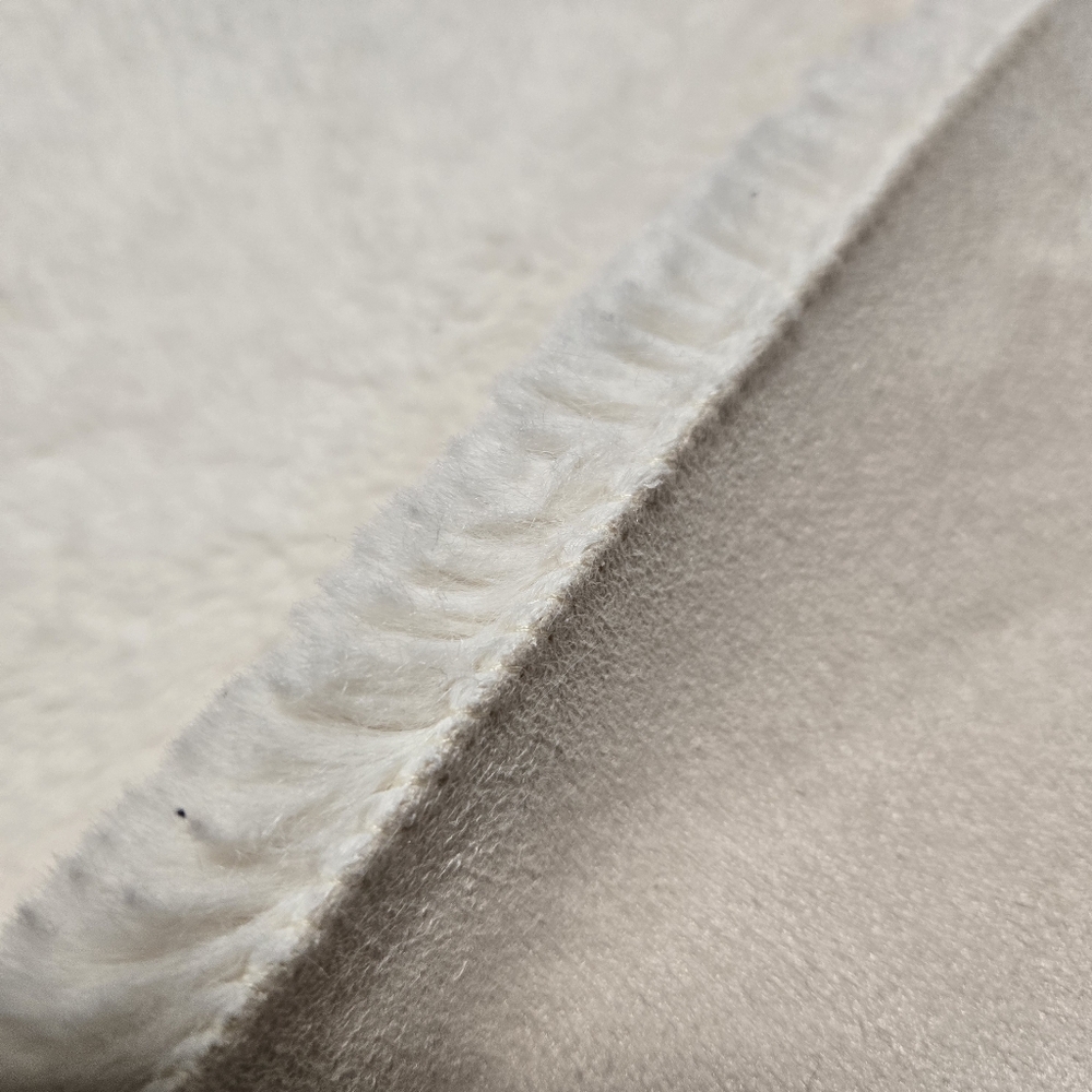 Faux Fur Rectangle Rug, Ivory - Picture 10 of 12
